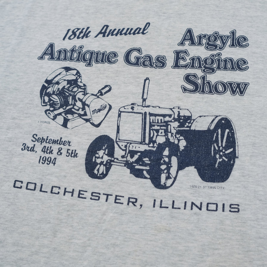 Vintage 1994 Antique Gas Engine Show T-Shirt XLarge