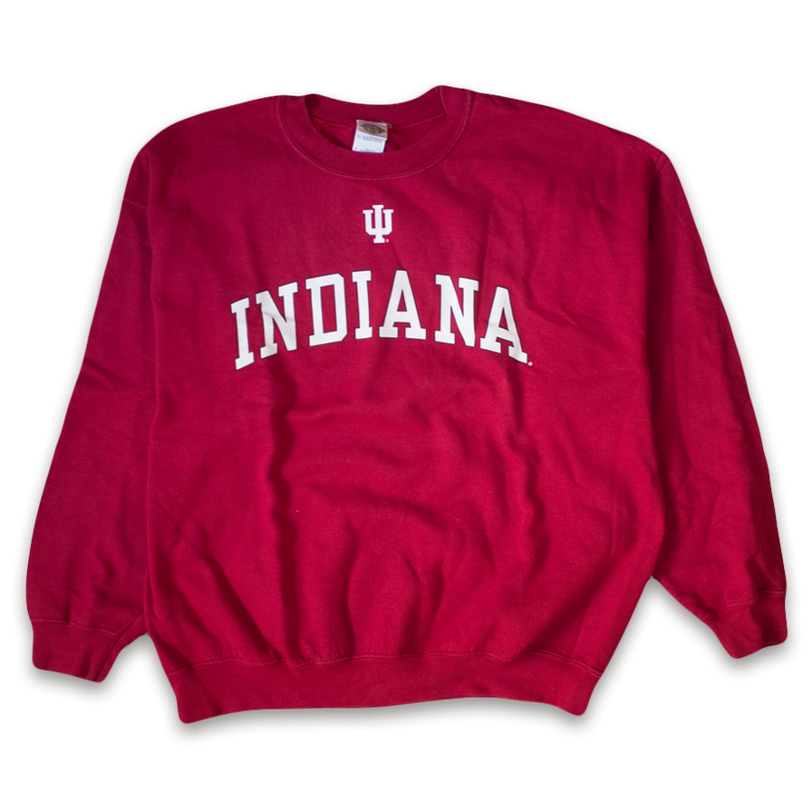 Indiana College Crewneck Large / XLarge - Double Double Vintage