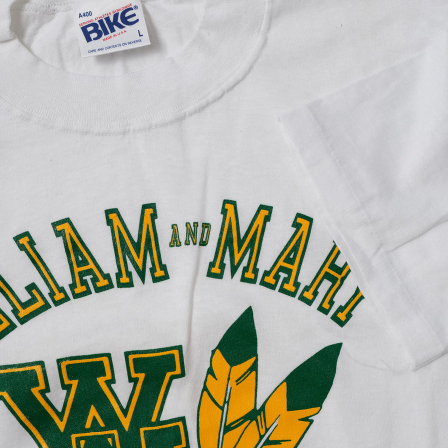 Vintage Deadstock William & Mary Indians T-Shirt Large