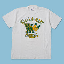 Vintage Deadstock William & Mary Indians T-Shirt Large