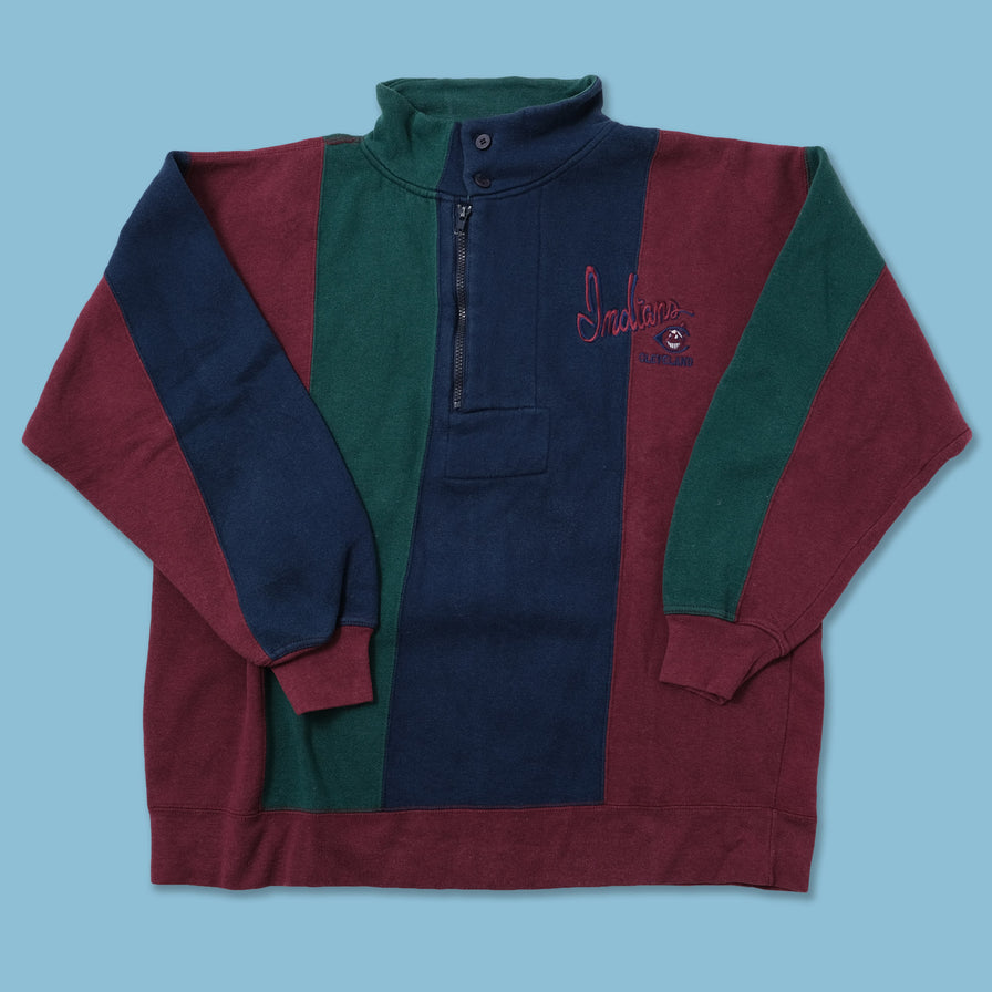 Vintage Cleveland Indians Q-Zip Sweater Large / XLarge