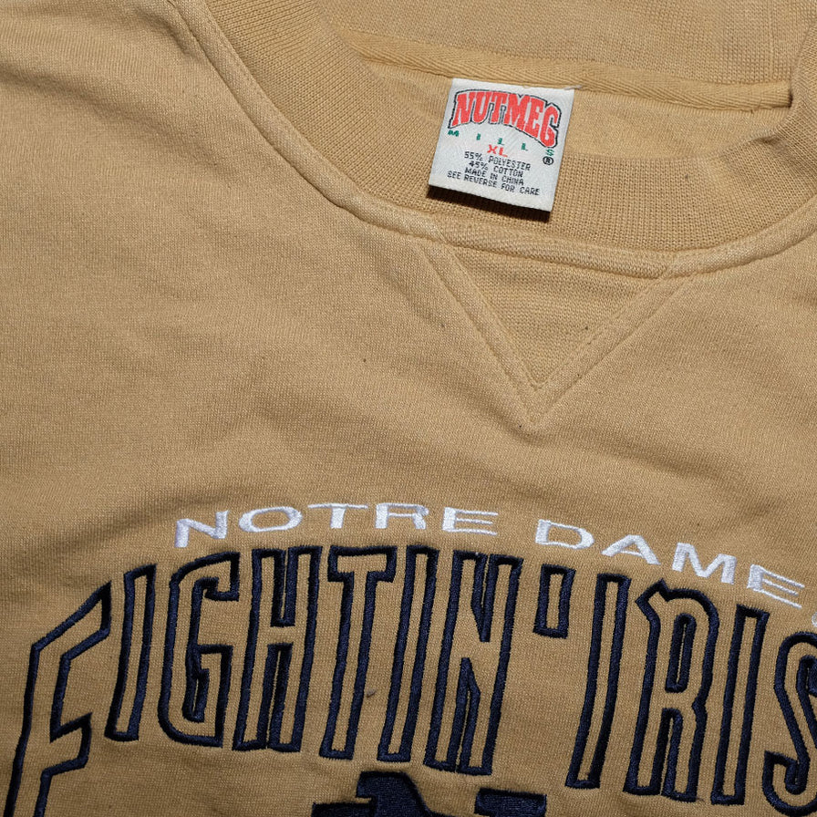Vintage Notre Dame University Sweater XLarge - Double Double Vintage
