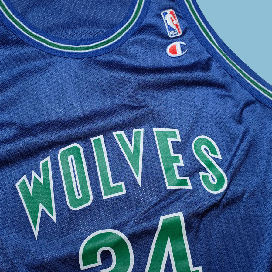 Vintage Champion Minnesota Timberwolves Rider Jersey Large / XLarge - Double Double Vintage