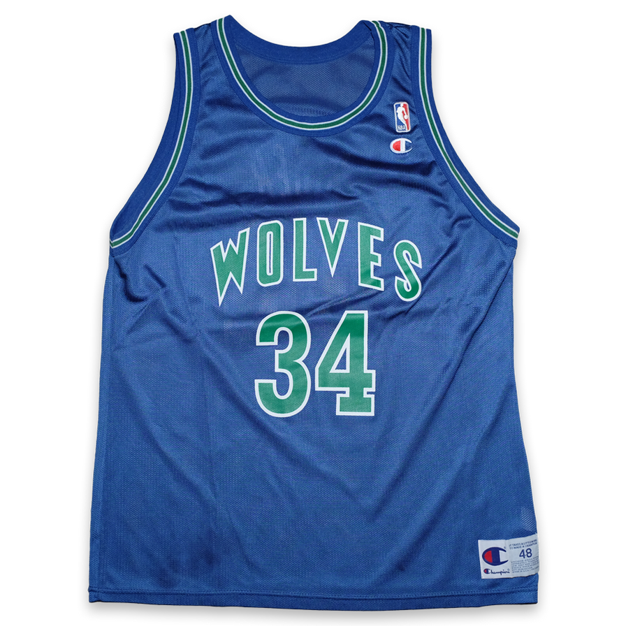 Vintage Champion Minnesota Timberwolves Rider Jersey Large / XLarge - Double Double Vintage