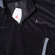 Vintage Deadstock Nike Jordan Velour Q-Zip Sweater Large