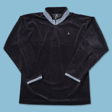 Vintage Deadstock Nike Jordan Velour Q-Zip Sweater Large