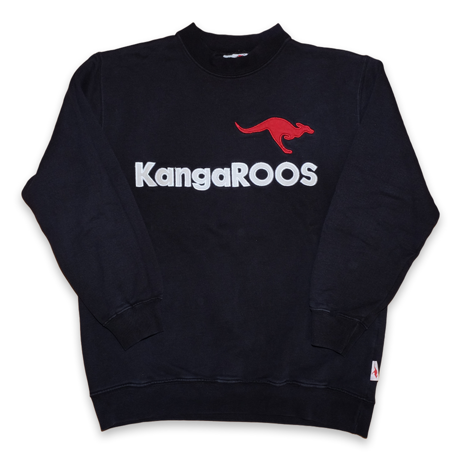 Womens Vintage Kangaroos Sweatshirt Medium - Double Double Vintage