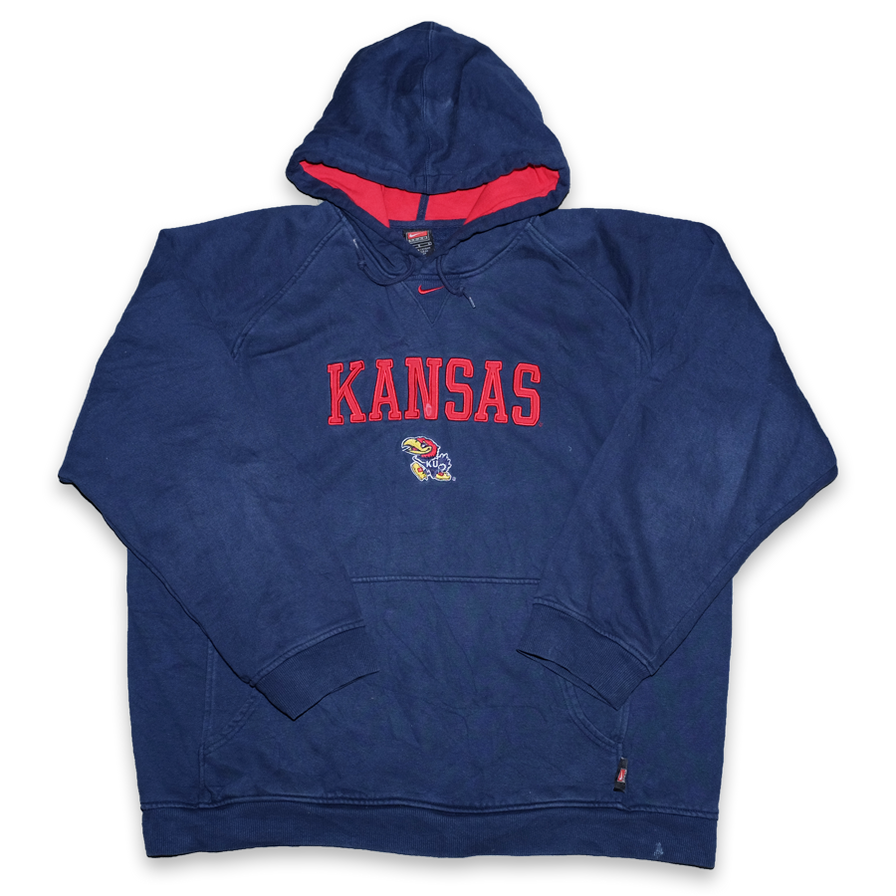 Vintage Nike Kansas Jayhawks Hoody Large / XLarge
