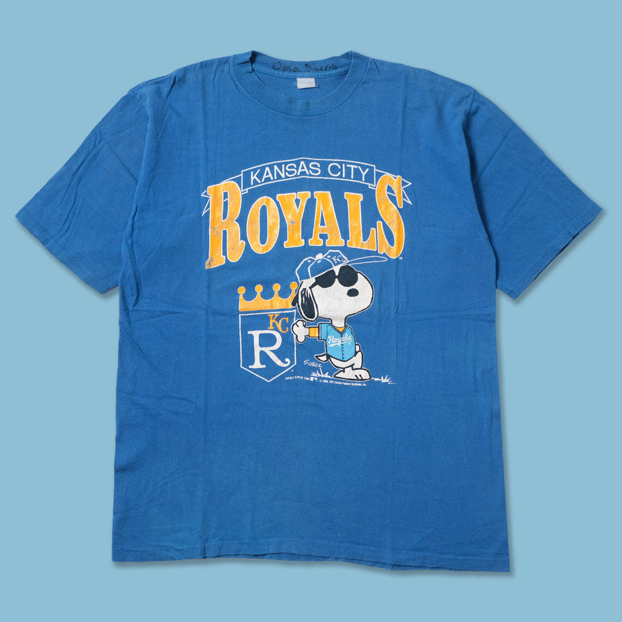 Vintage Kansas City Royals Snoopy T-Shirt XLarge