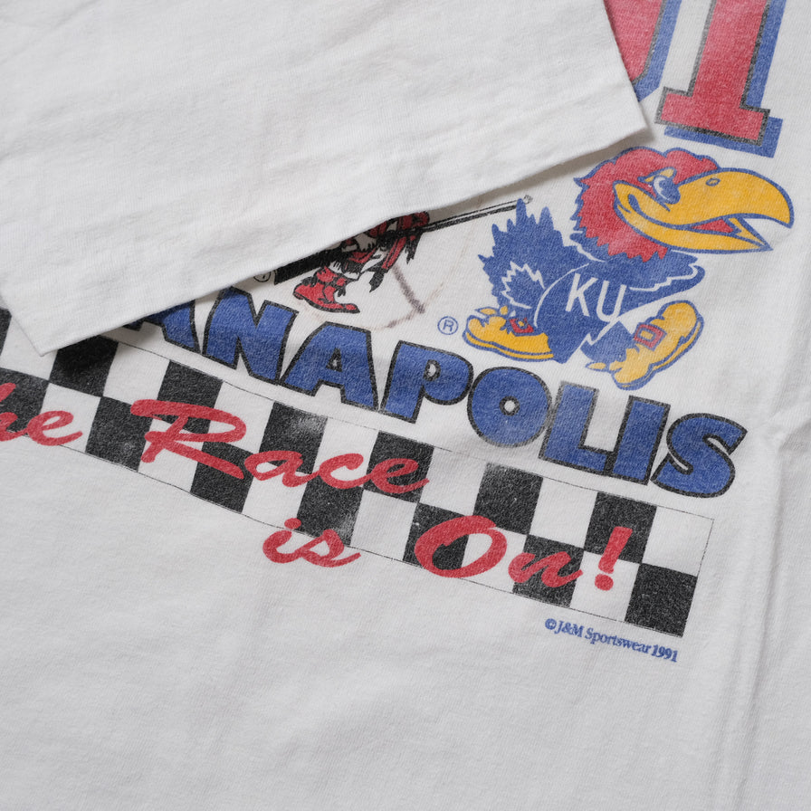 Vintage 1991 Kansas Jayhawks T-Shirt XLarge