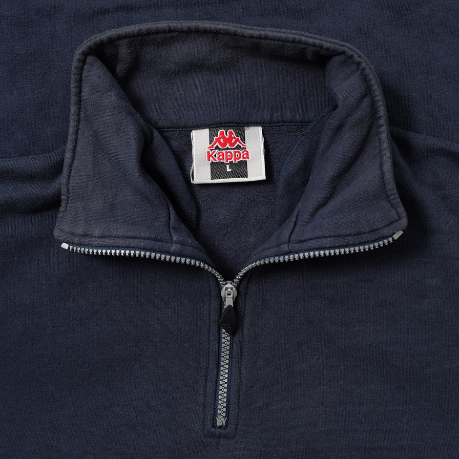 Vintage Kappa Q-Zip Sweater Large