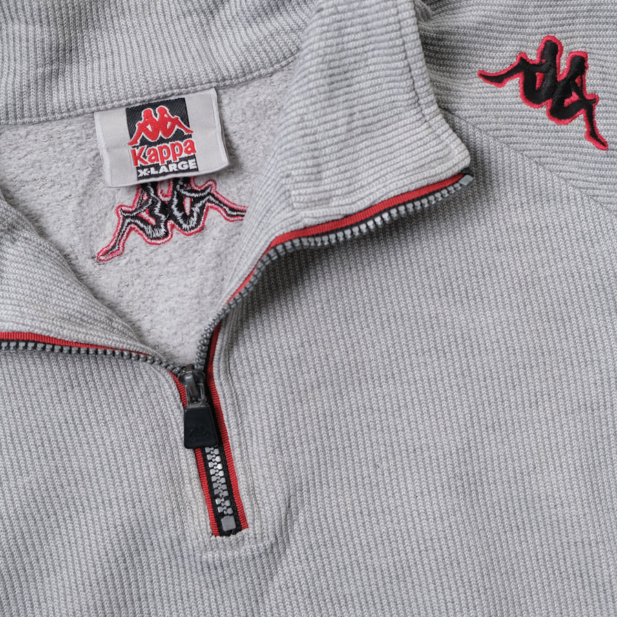Vintage Kappa Q-Zip Sweater Large