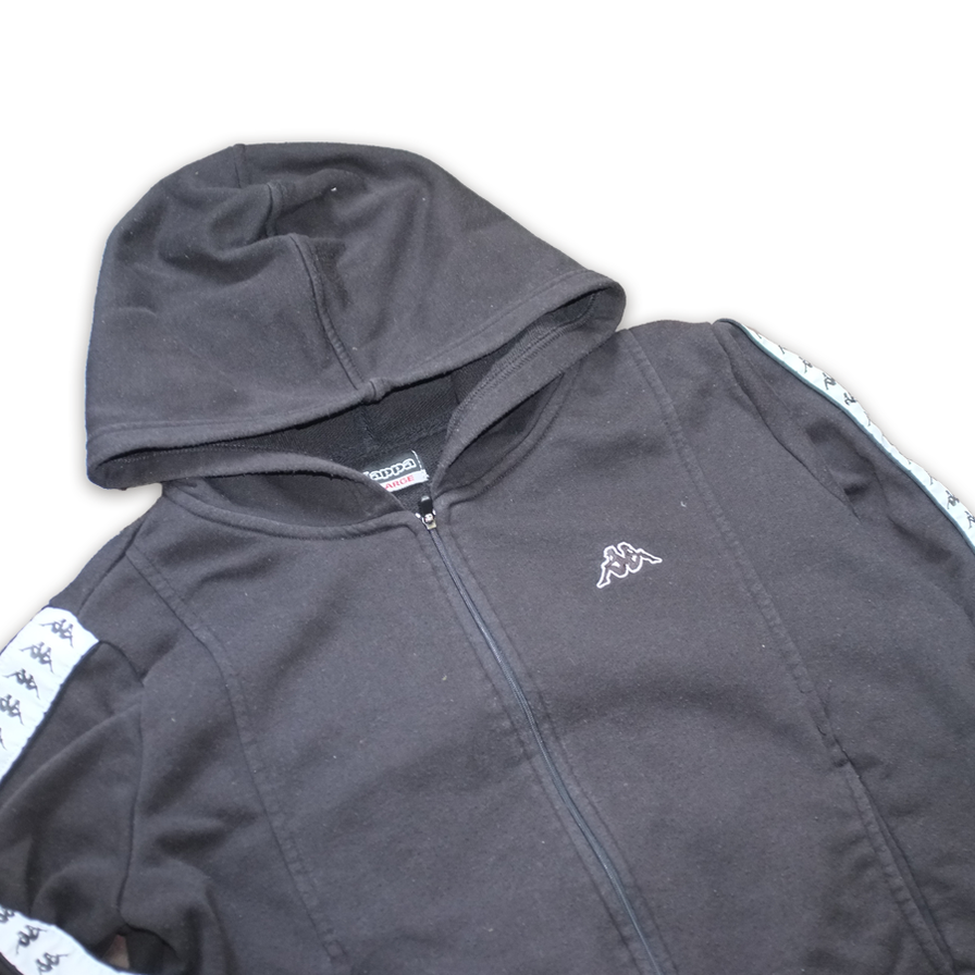 Womens Vintage Kappa Zip Hoody Large - Double Double Vintage