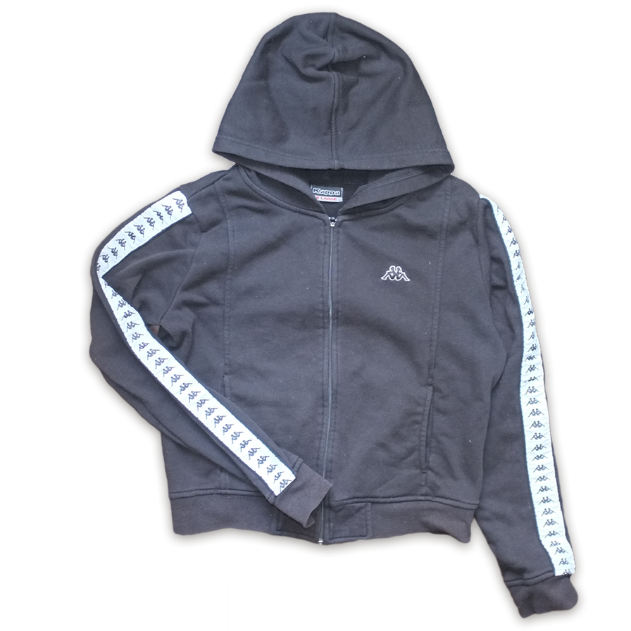 Womens Vintage Kappa Zip Hoody Large - Double Double Vintage