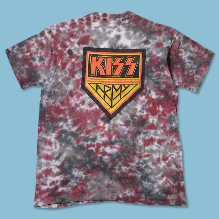 Vintage 1996 Kiss Army Tie Dye T-Shirt XLarge