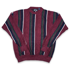 Vintage Striped Knit Sweater Large