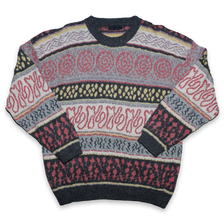 Vintage Pattern Knit Sweater Medium - Double Double Vintage