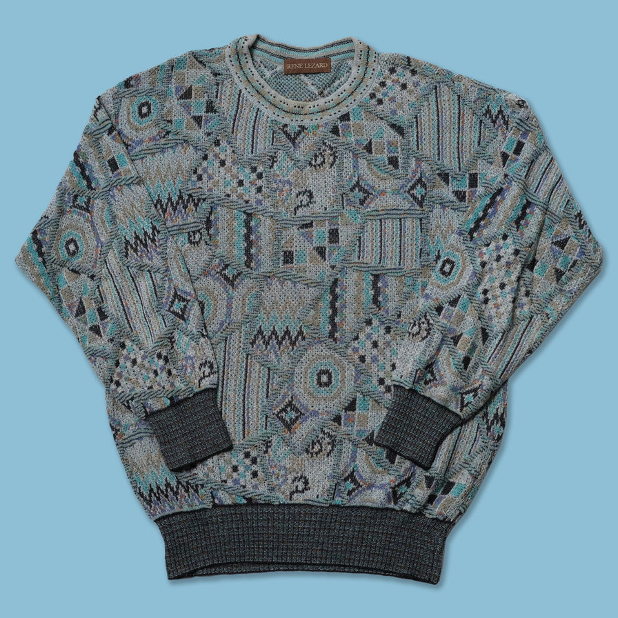 Vintage Pattern Knit Sweater Large / XLarge