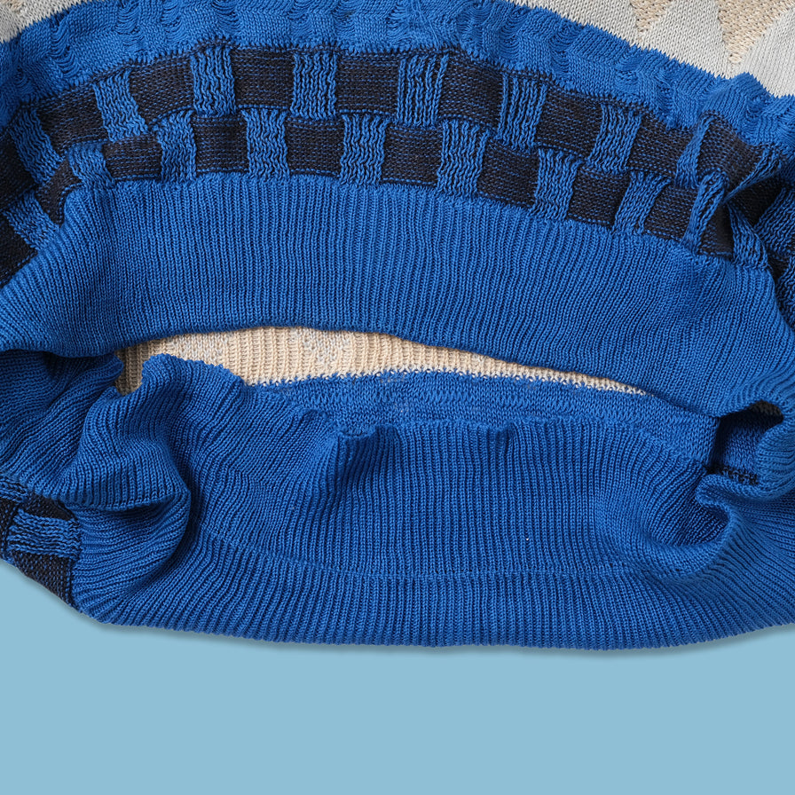 Vintage Pattern Knit Sweater XLarge