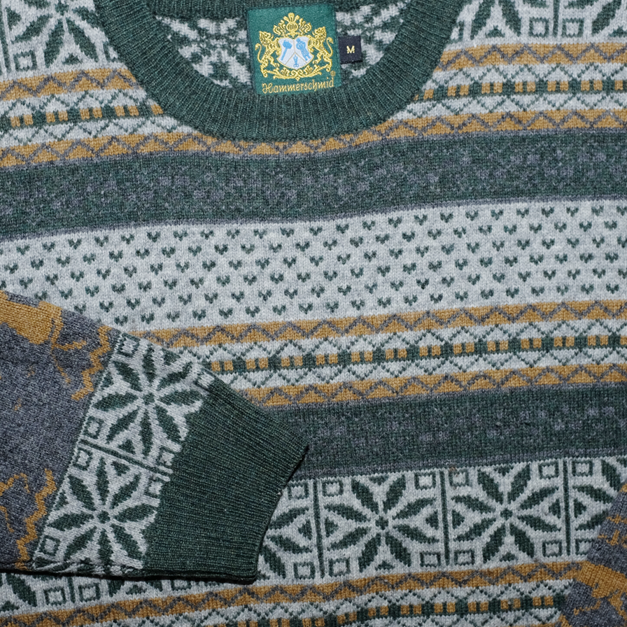Vintage Pattern Knit Sweater Large / XLarge - Double Double Vintage