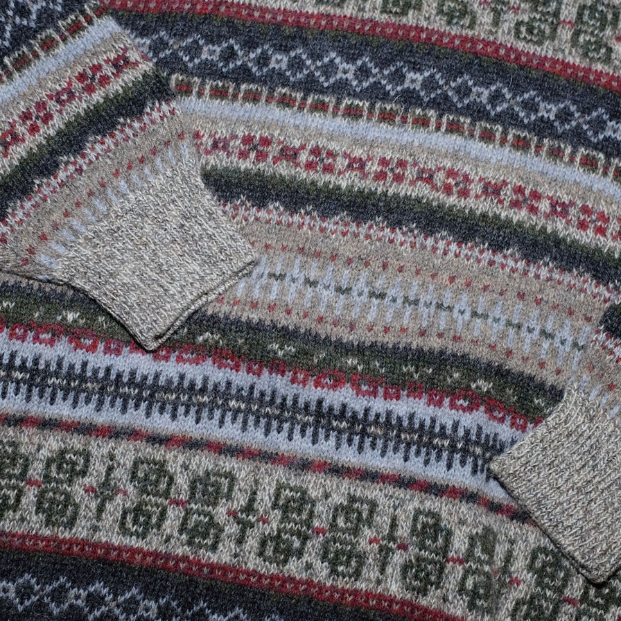 Vintage Q-Zip Knit Sweater XLarge - Double Double Vintage