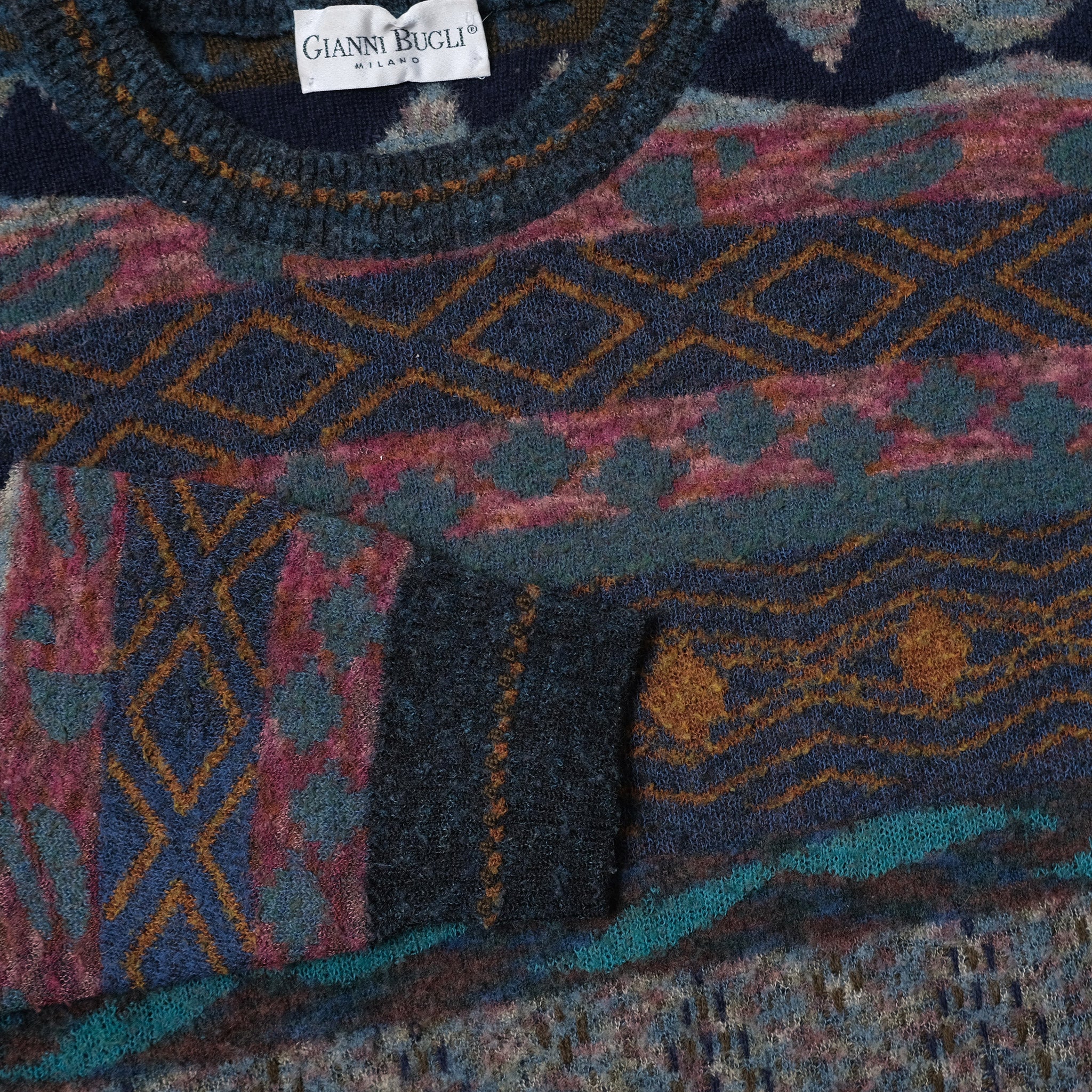 Gianni Bugli wool polo jumper, orange, sz 56, XXL | eBay