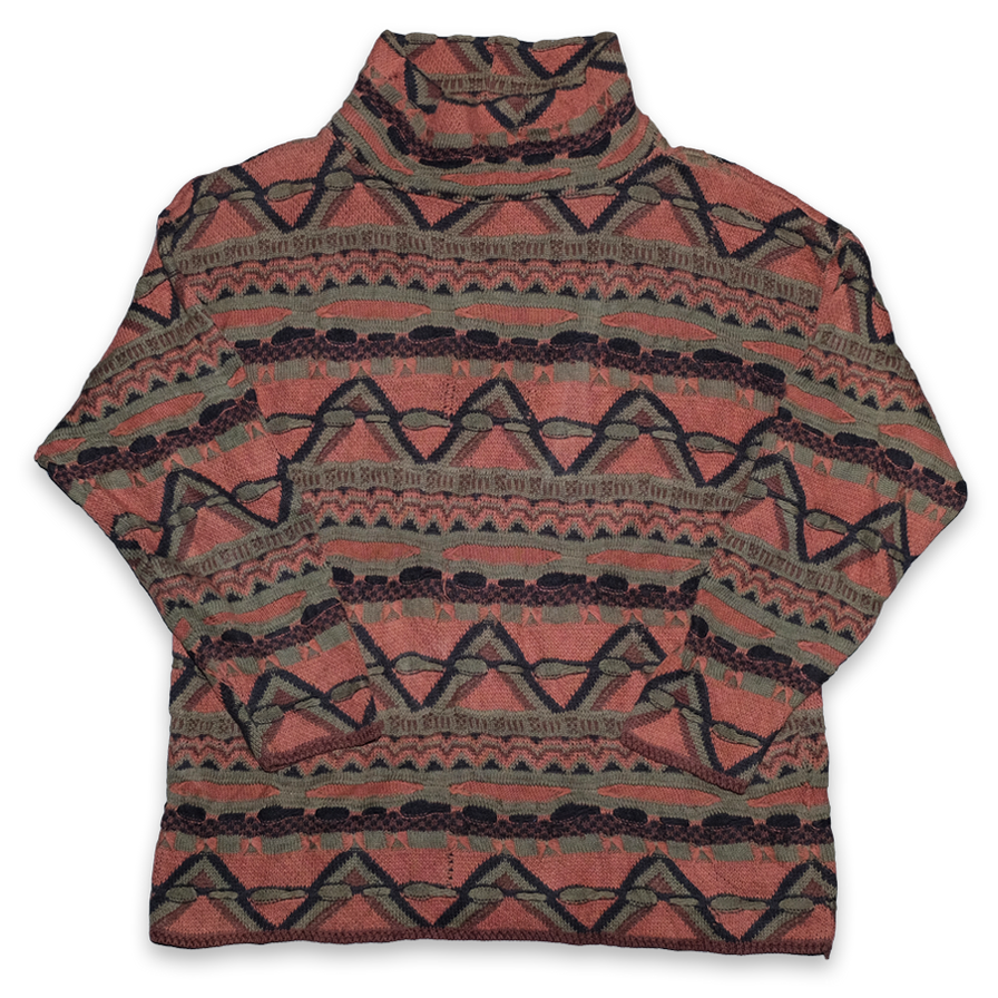 Vintage Mock Neck Coogi Style Sweater Medium