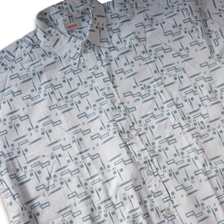 Vintage Short Sleeve Pattern Shirt XLarge - Double Double Vintage
