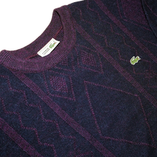 Vintage Lacoste Knit Sweatshirt Large - Double Double Vintage