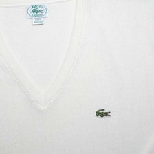 Vintage Lacoste V-Neck Sweater XLarge
