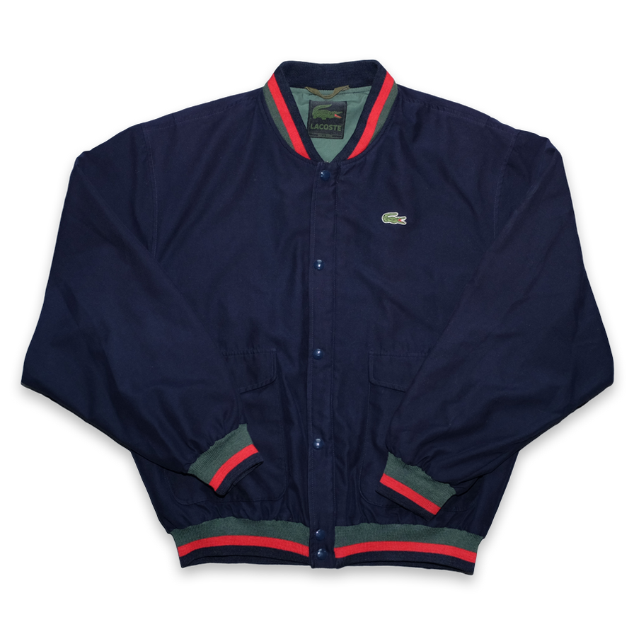 Vintage Lacoste Bomber Jacket Large - Double Double Vintage