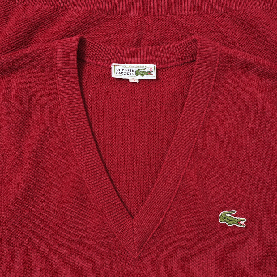 Vintage Lacoste Knit Vest Large