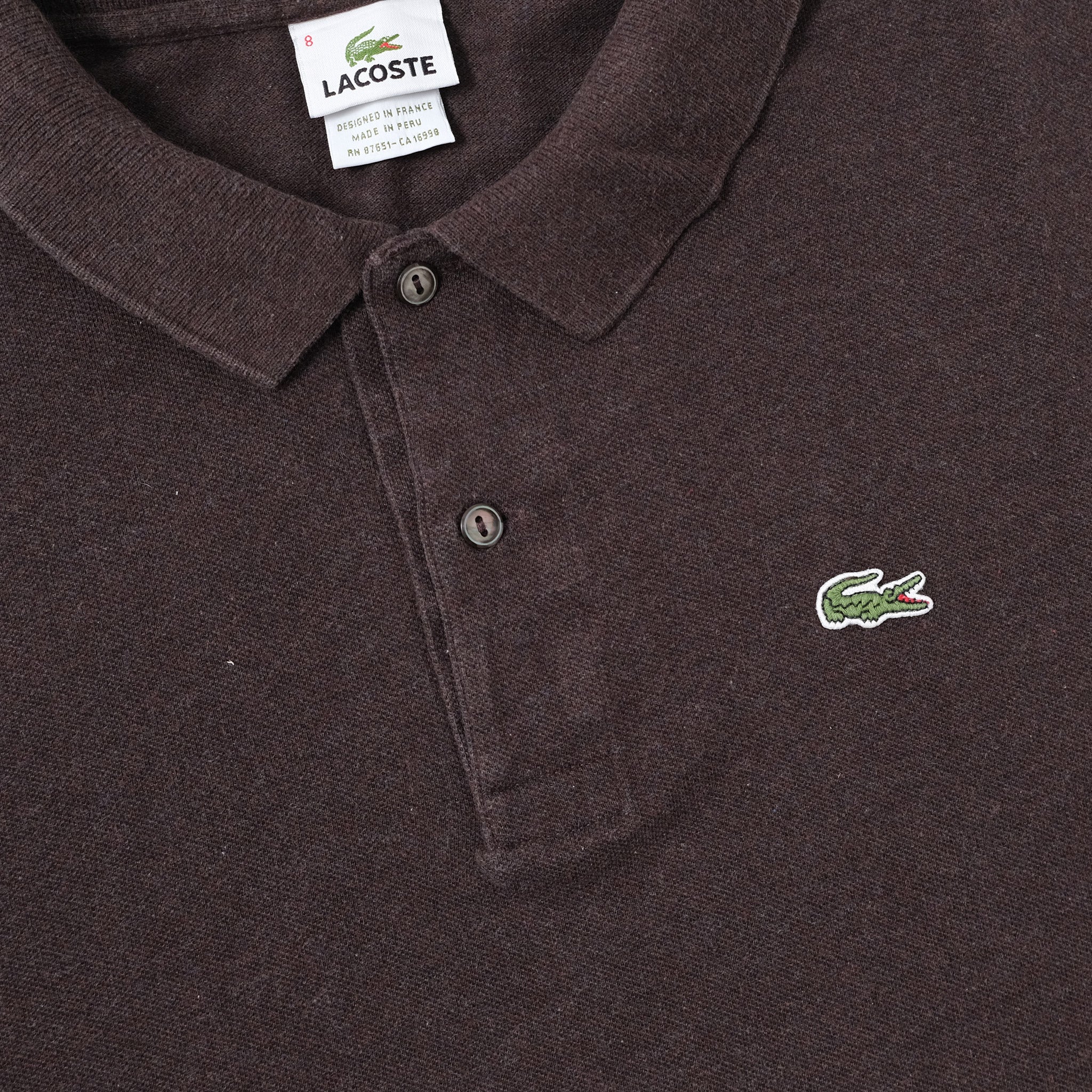 Vintage Lacoste Long Polo XLarge XXlarge Double Double Vintage