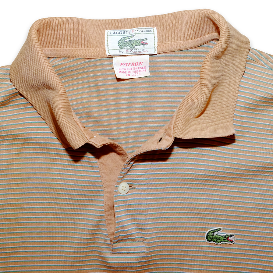 Womens Vintage Izod Lacoste Polo Shirt Medium Large Double Double Vintage