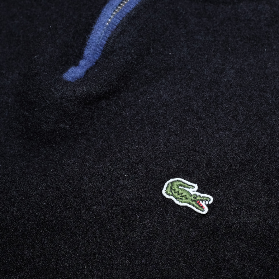 Womens Lacoste Wool Q-Zip XSmall / Small - Double Double Vintage