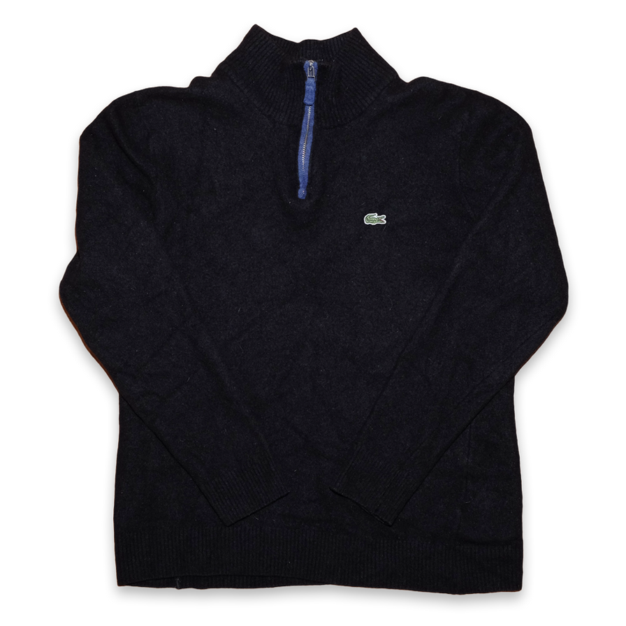 Womens Lacoste Wool Q-Zip XSmall / Small - Double Double Vintage