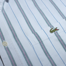 Lacoste Vertical Striped Shirt Medium - Double Double Vintage