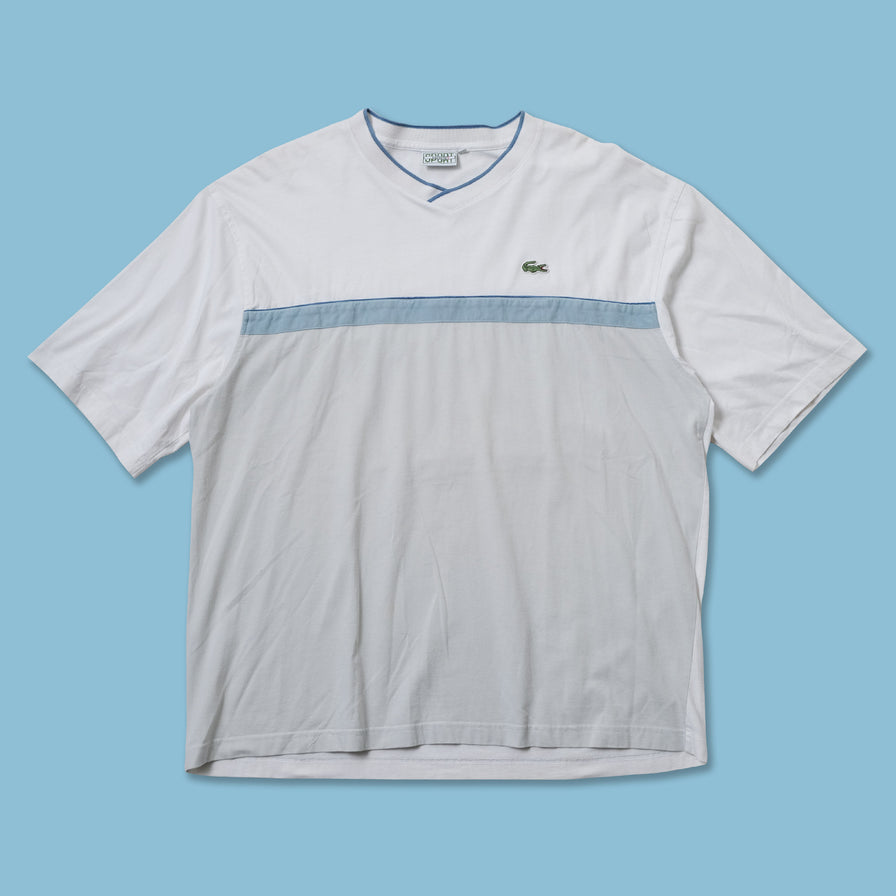 Vintage Lacoste V-Neck T-Shirt Large / XLarge