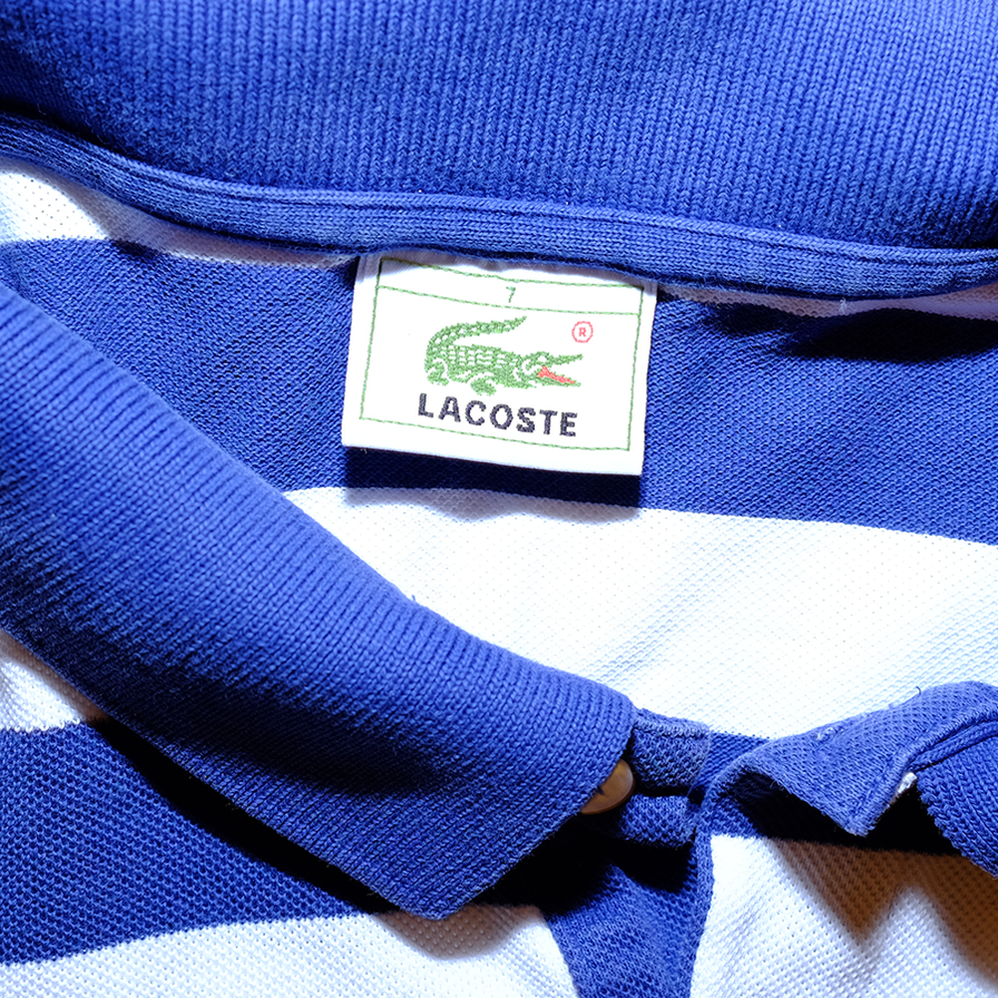Lacoste Striped Polo Medium - Double Double Vintage