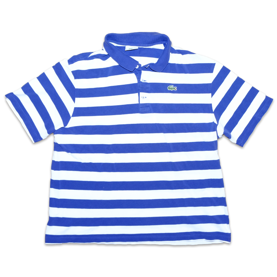 Lacoste Striped Polo Medium - Double Double Vintage