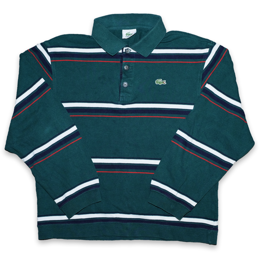 Vintage Lacoste Striped Long Polo Small