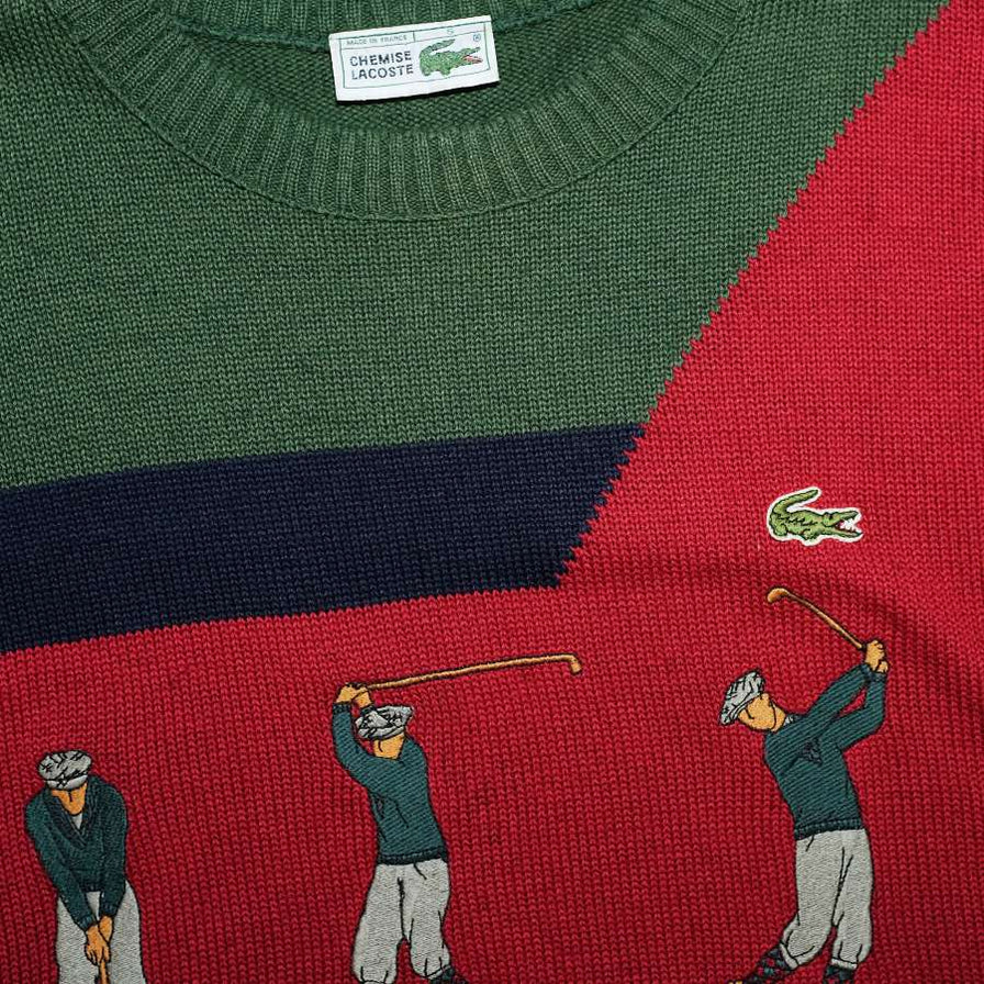 Vintage Lacoste Knit Sweater Large