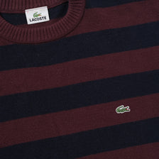 Vintage Lacoste Striped Knit Sweater Large / XLarge