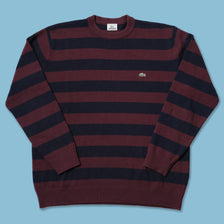 Vintage Lacoste Striped Knit Sweater Large / XLarge