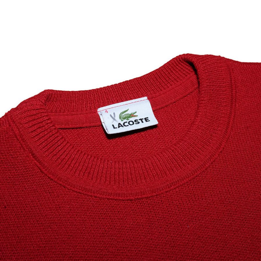 Vintage Lacoste Knit Sweatshirt Medium - Double Double Vintage