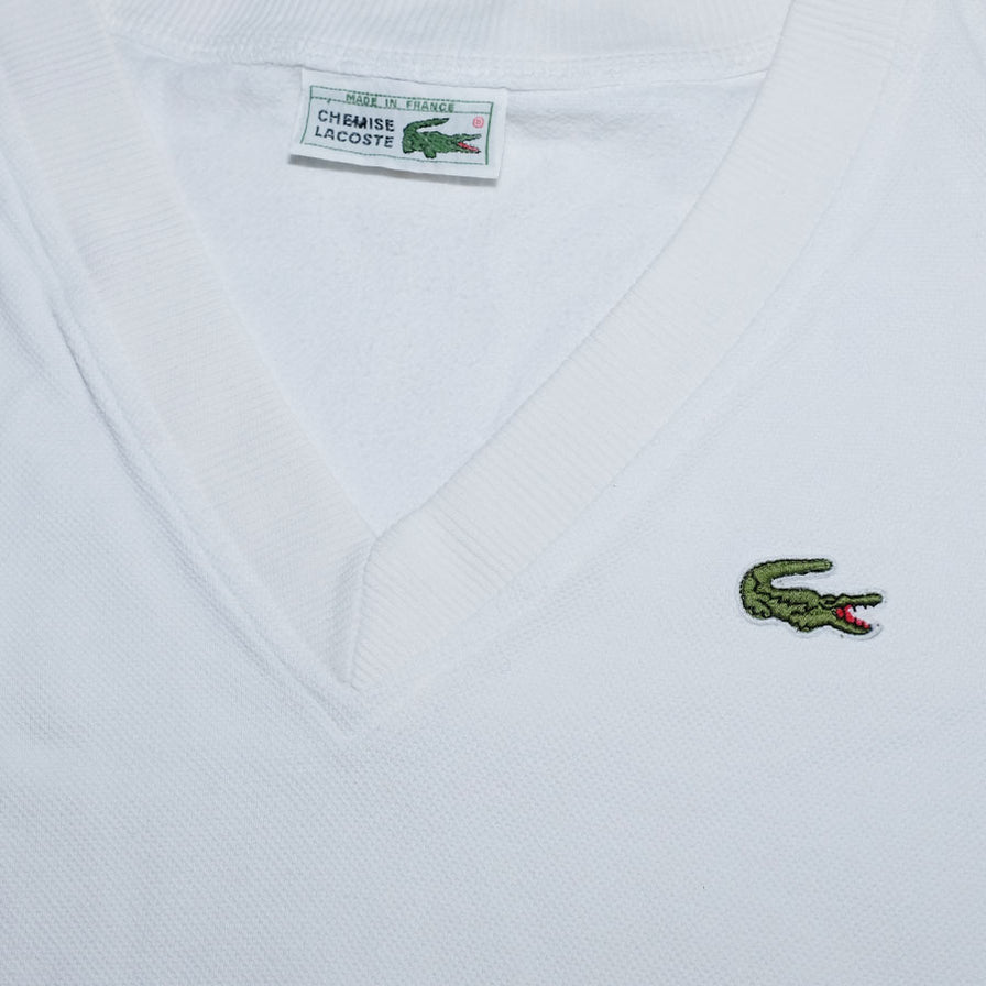 Vintage Lacoste V-Neck Sweater Medium / Large - Double Double Vintage