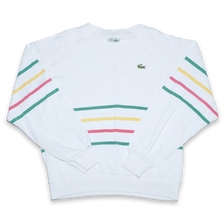 Vintage Lacoste V-Neck Sweater Medium / Large - Double Double Vintage