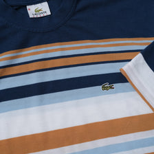 Vintage Lacoste Striped T-Shirt Medium