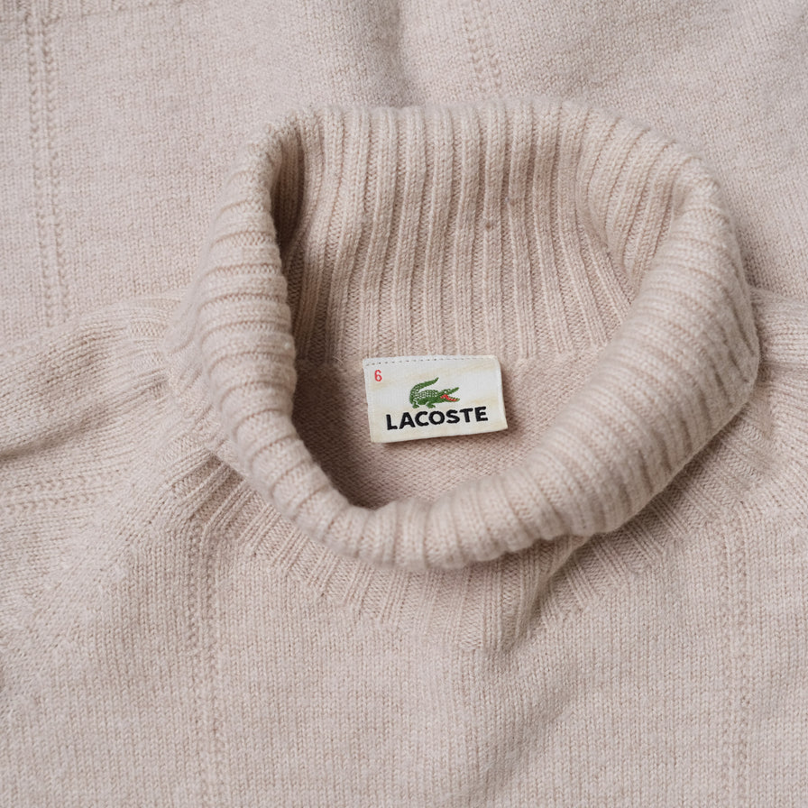 Vintage Lacoste Turtleneck Knit Sweater Medium / Large