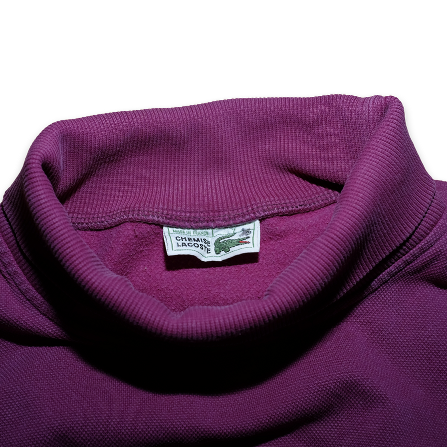 Vintage Lacoste Turtleneck Sweatshirt Large - Double Double Vintage